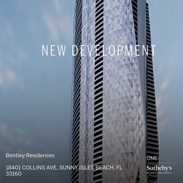 Bentley Residences rises 60 stories with an unparalleled architectural design that incorporates an artistic reflective silver wall. The property is the tallest residential tower on a U.S. beachfront. Amenities include a cinema, restaurant, bar, gym, pool, spa, cigar lounge, cabanas and landscaped gardens. 

📱 (561) 715-9601⁠
💻️ michelledimarco.com⁠
📧 mdimarco@onesothebysrealty.com⁠
⁠
𝘜𝘯𝘮𝘢𝘵𝘤𝘩𝘦𝘥 𝘴𝘦𝘳𝘷𝘪𝘤𝘦, 𝘨𝘭𝘰𝘣𝘢𝘭 𝘳𝘦𝘢𝘤𝘩, 𝘭𝘰𝘤𝘢𝘭 𝘦𝘹𝘱𝘦𝘳𝘵𝘪𝘴𝘦⁠
