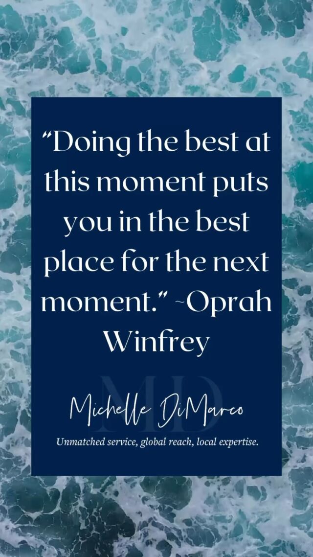 “Doing the best at this moment puts you in the best place for the next moment.” ~Oprah Winfrey

📱 (561) 715-9601⁠
💻️ michelledimarco.com⁠
📧 mdimarco@onesothebysrealty.com⁠
⁠
𝘜𝘯𝘮𝘢𝘵𝘤𝘩𝘦𝘥 𝘴𝘦𝘳𝘷𝘪𝘤𝘦, 𝘨𝘭𝘰𝘣𝘢𝘭 𝘳𝘦𝘢𝘤𝘩, 𝘭𝘰𝘤𝘢𝘭 𝘦𝘹𝘱𝘦𝘳𝘵𝘪𝘴𝘦