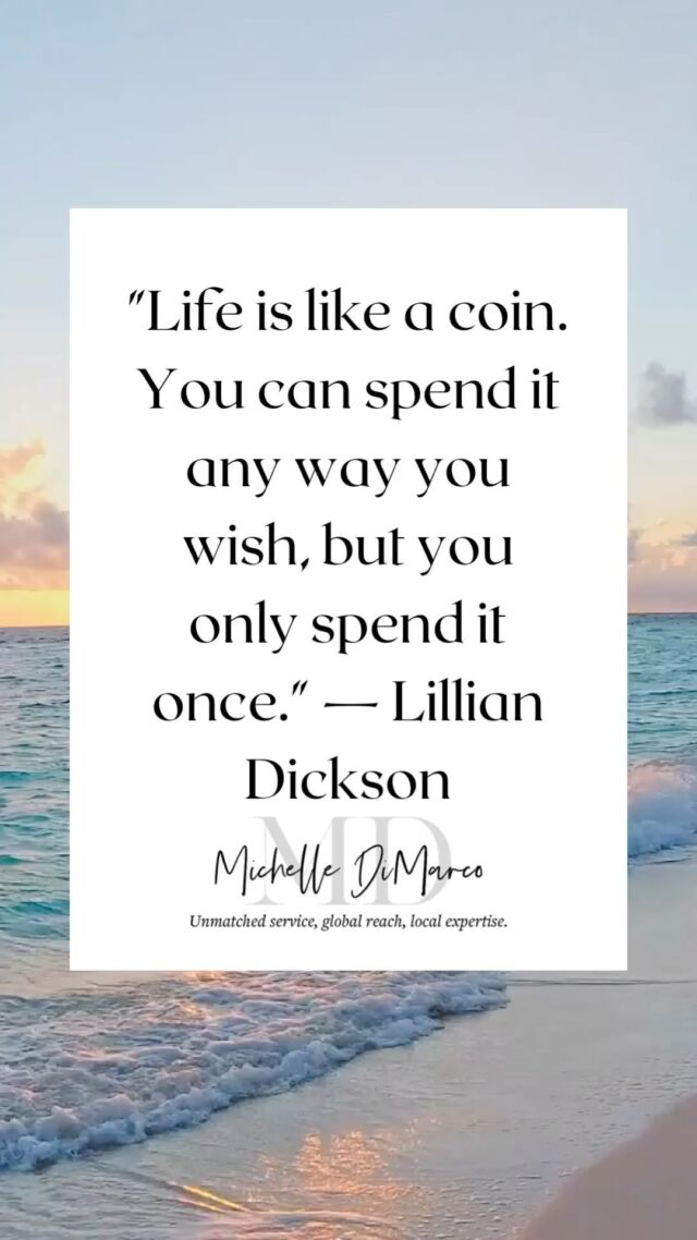 “Life is like a coin. You can spend it any way you wish, but you only spend it once.” — Lillian Dickson

📱 (561) 715-9601⁠
💻️ michelledimarco.com⁠
📧 mdimarco@onesothebysrealty.com⁠
⁠
𝘜𝘯𝘮𝘢𝘵𝘤𝘩𝘦𝘥 𝘴𝘦𝘳𝘷𝘪𝘤𝘦, 𝘨𝘭𝘰𝘣𝘢𝘭 𝘳𝘦𝘢𝘤𝘩, 𝘭𝘰𝘤𝘢𝘭 𝘦𝘹𝘱𝘦𝘳𝘵𝘪𝘴𝘦⁠