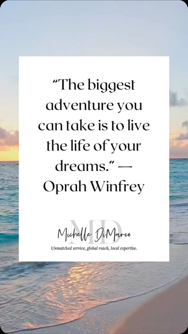 “The biggest adventure you can take is to live the life of your dreams.” —Oprah Winfrey

📱 (561) 715-9601⁠
💻️ michelledimarco.com⁠
📧 mdimarco@onesothebysrealty.com⁠
⁠
𝘜𝘯𝘮𝘢𝘵𝘤𝘩𝘦𝘥 𝘴𝘦𝘳𝘷𝘪𝘤𝘦, 𝘨𝘭𝘰𝘣𝘢𝘭 𝘳𝘦𝘢𝘤𝘩, 𝘭𝘰𝘤𝘢𝘭 𝘦𝘹𝘱𝘦𝘳𝘵𝘪𝘴𝘦⁠