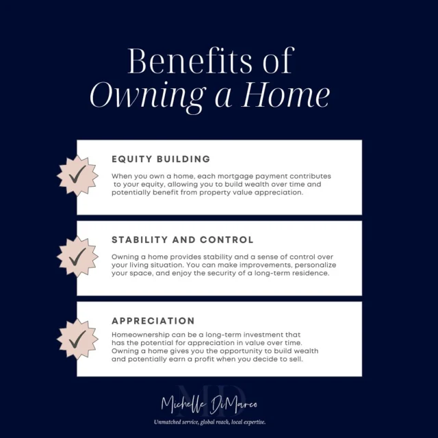 Benefits of owning a home…

1. Equity building 
2. Stability and control
3. Appreciation

Contact me to learn more about why you should be owning a home instead of renting! 

📱 (561) 715-9601⁠
💻️ michelledimarco.com⁠
📧 mdimarco@onesothebysrealty.com⁠
⁠
𝘜𝘯𝘮𝘢𝘵𝘤𝘩𝘦𝘥 𝘴𝘦𝘳𝘷𝘪𝘤𝘦, 𝘨𝘭𝘰𝘣𝘢𝘭 𝘳𝘦𝘢𝘤𝘩, 𝘭𝘰𝘤𝘢𝘭 𝘦𝘹𝘱𝘦𝘳𝘵𝘪𝘴𝘦⁠