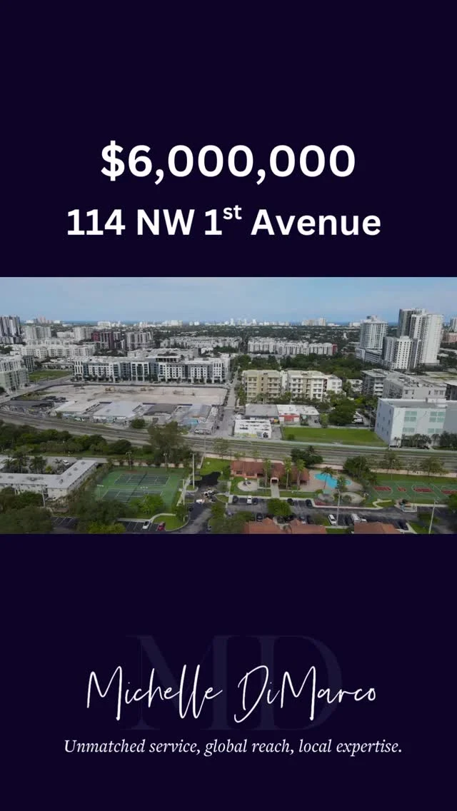 $6,000,000 | Prime development opportunity in Downtown Fort Lauderdale’s booming FAT Village.

Zoned for up to 30 stories with no setbacks — ideal for multifamily or mixed-use. Located in an Opportunity Zone and just a 5-minute walk to the Brightline Station.

Capitalize on the Live Local Act and ride the wave of growth in one of the city’s most exciting redevelopment corridors.

📍 Additional .37-acre parcel available
⁠
📱 (561) 715-9601
💻 michelledimarco.com
📧 mdimarco@onesothebysrealty.com⁠
⁠
𝘜𝘯𝘮𝘢𝘵𝘤𝘩𝘦𝘥 𝘴𝘦𝘳𝘷𝘪𝘤𝘦. 𝘎𝘭𝘰𝘣𝘢𝘭 𝘳𝘦𝘢𝘤𝘩. 𝘓𝘰𝘤𝘢𝘭 𝘦𝘹𝘱𝘦𝘳𝘵𝘪𝘴𝘦.