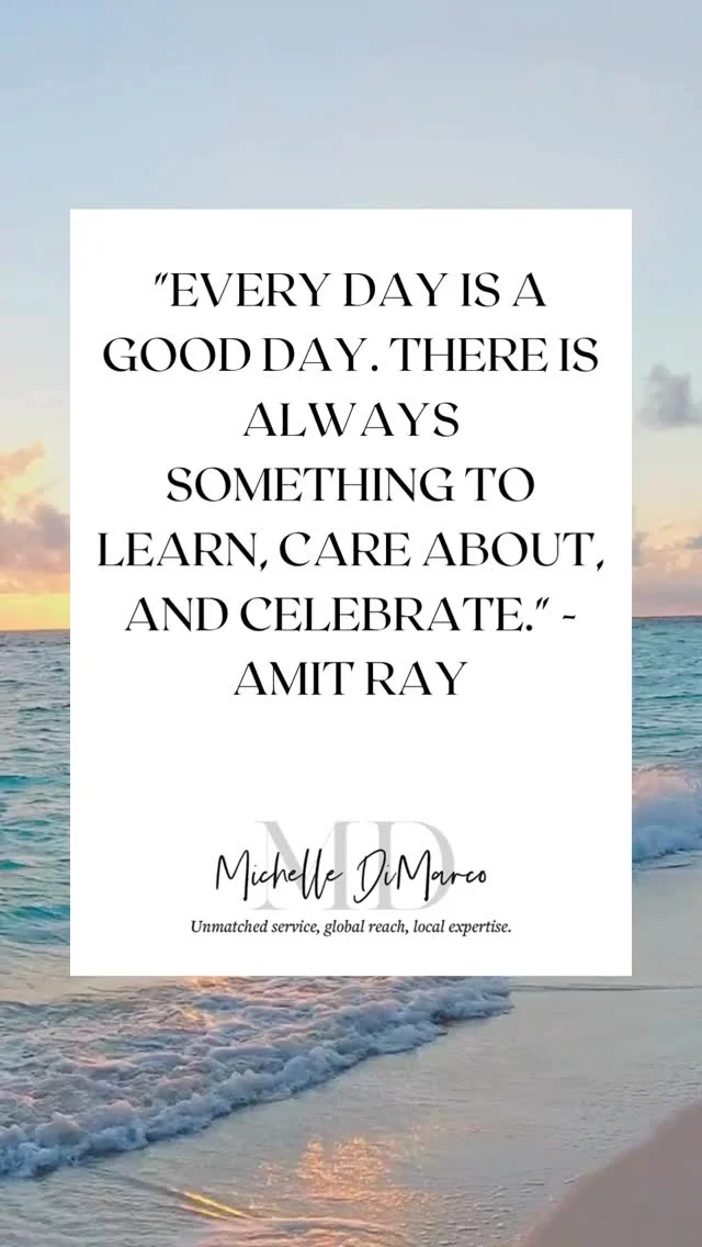 “Every day is a good day. There is always something to learn, care about, and celebrate.” - Amit Ray

📱 (561) 715-9601⁠
💻️ michelledimarco.com⁠
📧 mdimarco@onesothebysrealty.com⁠
⁠
𝘜𝘯𝘮𝘢𝘵𝘤𝘩𝘦𝘥 𝘴𝘦𝘳𝘷𝘪𝘤𝘦, 𝘨𝘭𝘰𝘣𝘢𝘭 𝘳𝘦𝘢𝘤𝘩, 𝘭𝘰𝘤𝘢𝘭 𝘦𝘹𝘱𝘦𝘳𝘵𝘪𝘴𝘦⁠