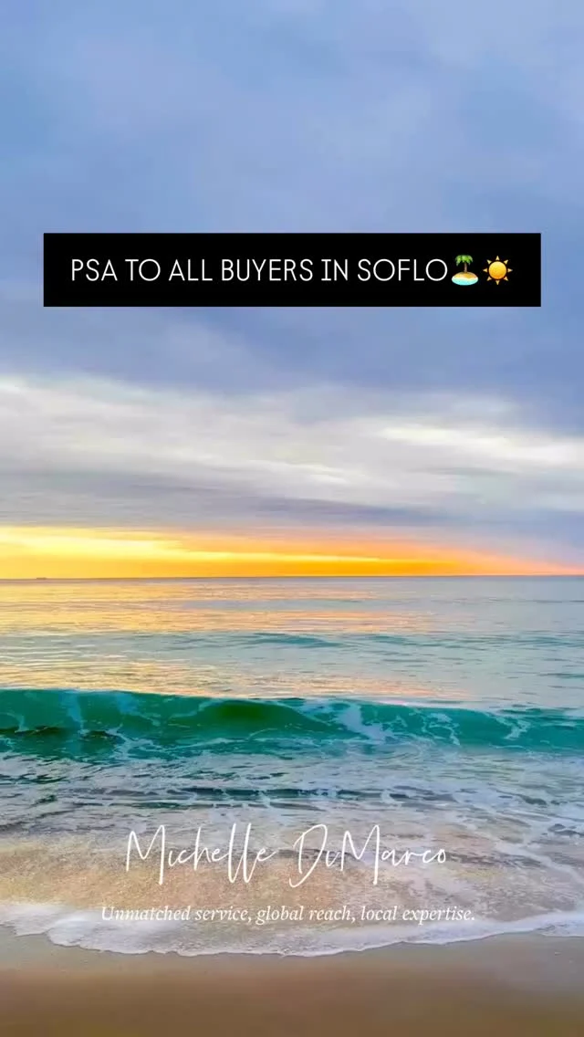 Price reductions are popping up left and right—and if you’re a buyer, this is not the time to sit back and wait.

We’re in a rare window where sellers are adjusting expectations, interest rates are steady (for now), and there’s room to negotiate. That combo doesn’t happen often in South Florida real estate.

If you’ve been waiting for prices to drop or the “perfect” time to buy… this is it. The buyers who act now are locking in homes at better values, securing seller credits, and avoiding the rush of competition that comes when the next wave of buyers jumps back in.

Waiting could cost you—literally.

If you’re thinking about buying, let’s talk strategy. I’ll help you understand the local shifts, find the best opportunities, and make a smart move in today’s market.

📱 (561) 715-9601⁠
💻️ michelledimarco.com⁠
📧 mdimarco@onesothebysrealty.com⁠
⁠
𝘜𝘯𝘮𝘢𝘵𝘤𝘩𝘦𝘥 𝘴𝘦𝘳𝘷𝘪𝘤𝘦, 𝘨𝘭𝘰𝘣𝘢𝘭 𝘳𝘦𝘢𝘤𝘩, 𝘭𝘰𝘤𝘢𝘭 𝘦𝘹𝘱𝘦𝘳𝘵𝘪𝘴𝘦⁠